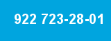 922 723-28-01 922 723-28-01